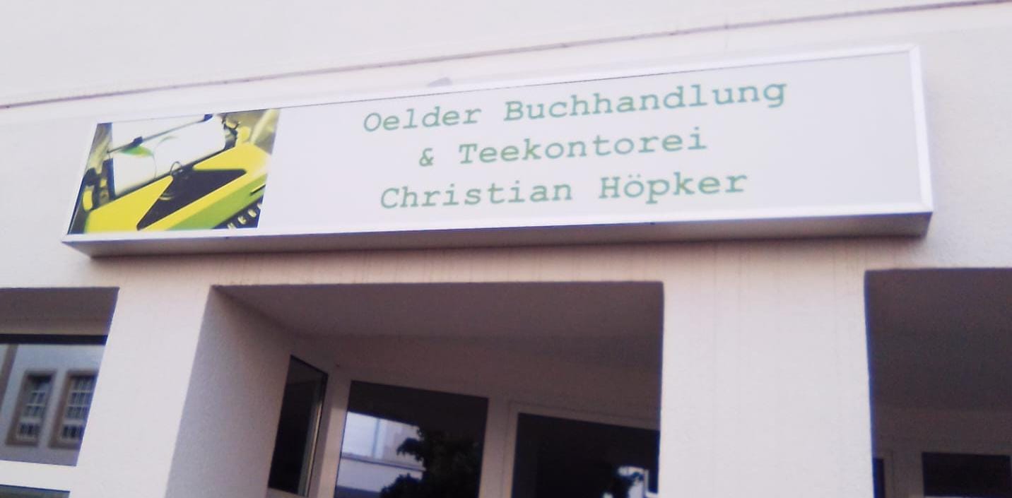 Außenansicht der Oelder Buchhandlung