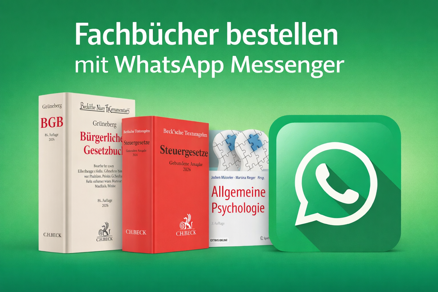 Schulbuch per WhatsApp bestellen – Internet Buchhandlung Christian Höpker